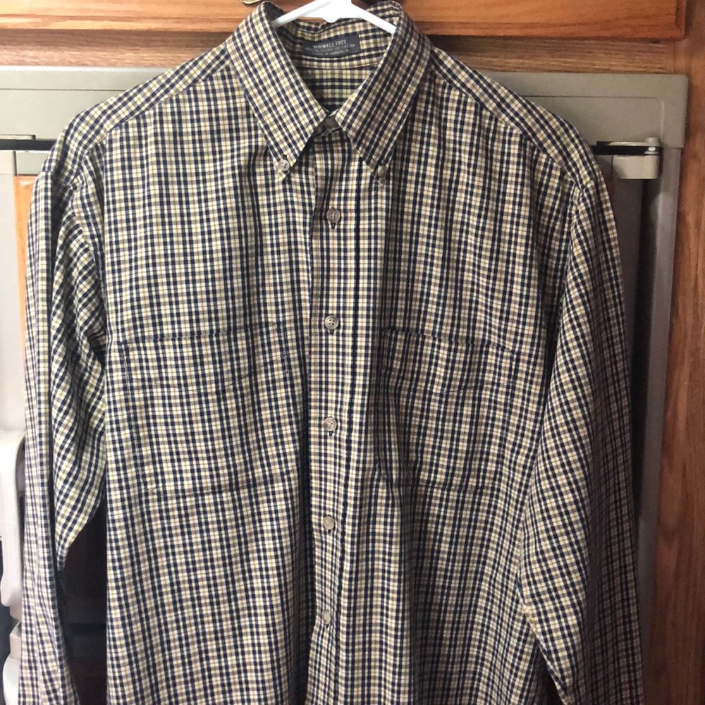 🛍Van Heusen Wrinkle Free Dress Shirt‎ S 14-14 1/2